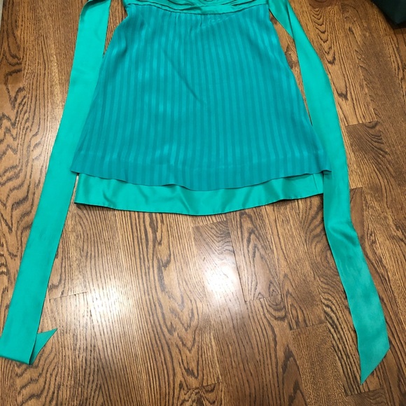 Anthropologie Green Strapless Dress - Picture 2 of 7